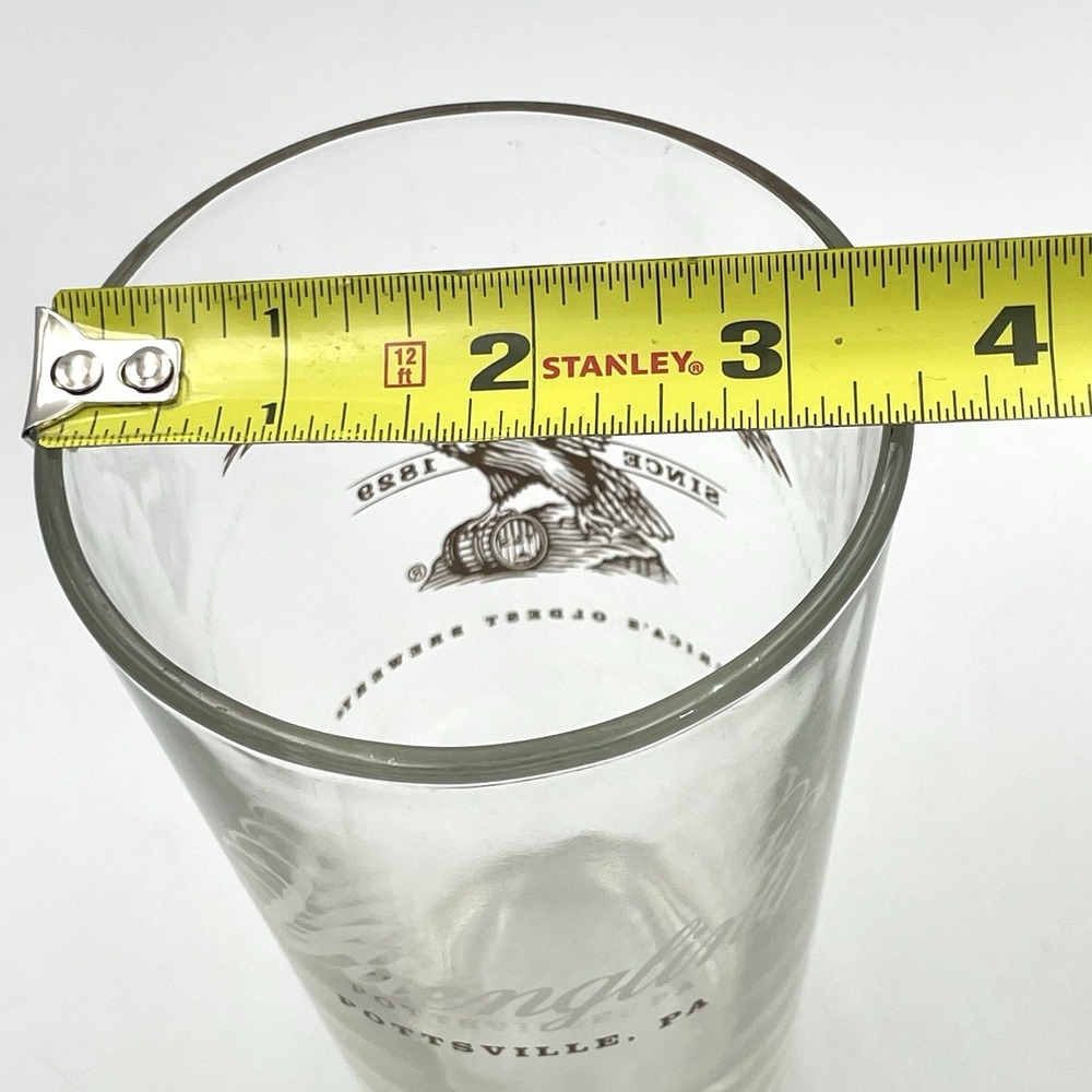Yuengling Beer Pint Glass Eagle Logo Pottsville PA 6" "America's Oldest Brewery" - Picture 5 of 9